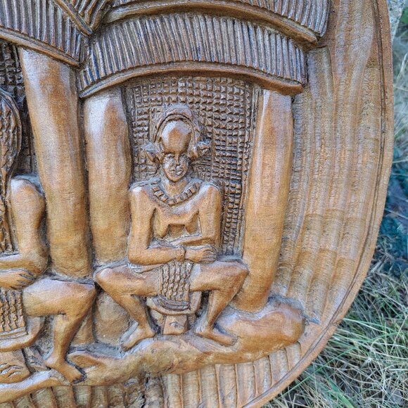 Large African Wall Plaque - Picture 5 of 12